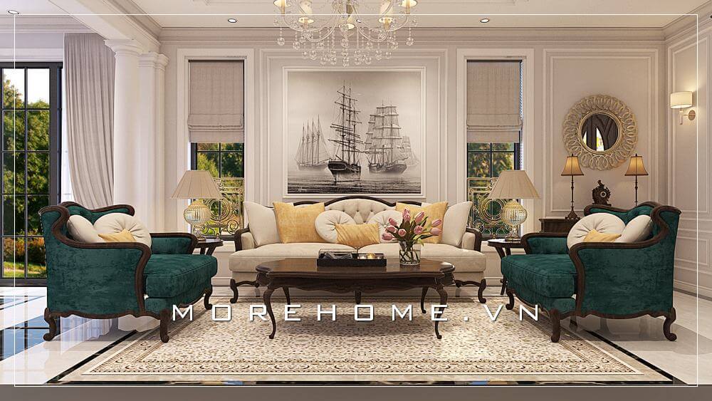 Mẫu ghế sofa phòng khách đẹp, tiện nghi và sang trọng